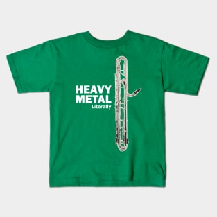 Literally Heavy Metal - Contrabass Clarinet Kids T-Shirt